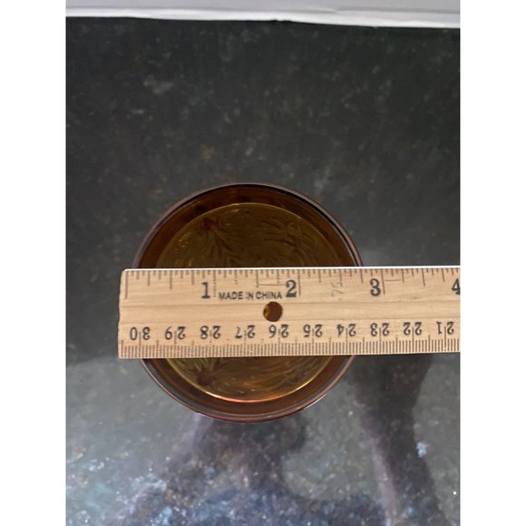 Tiara Sandwich 6" Amber Iced Tea Glass - Picture 6 of 8